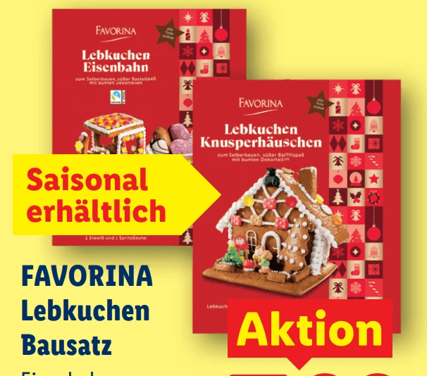 Favorina Lebkuchen Bausatz – Lidl