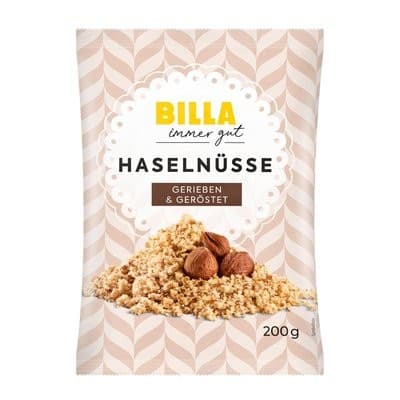 BILLA immer gut Haselnüsse gerieben & geröstet, 200 g – Billa