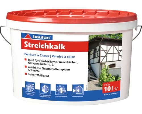 Baufan Streichkalk, 10 Liter – Bauhaus