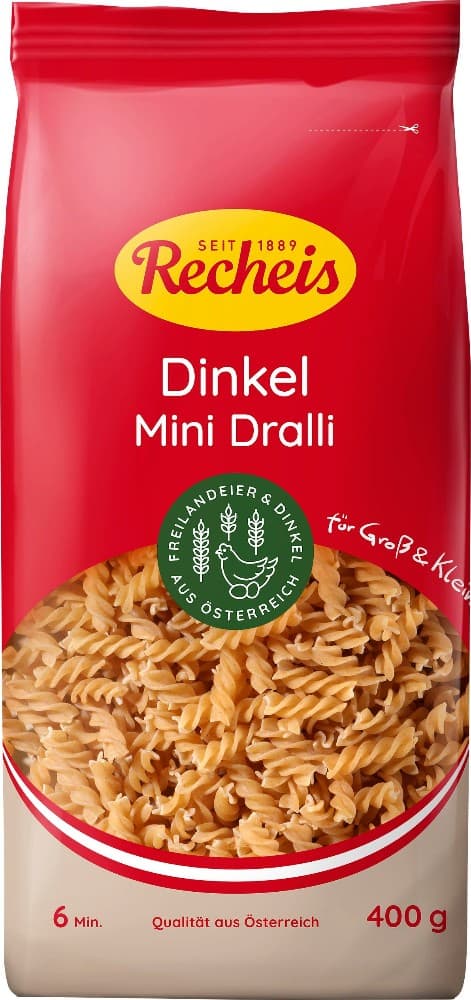 Recheis Goldmarke, helle Vollkorn od. Naturgenuss Dinkel Teigwaren 400/500 g Angebot bei Adeg