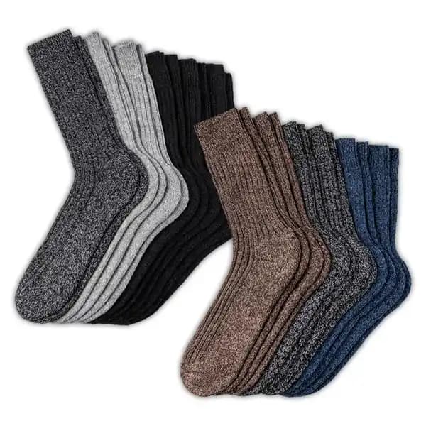 Norweger-Socken, 6 Paar, Größen 39/42 – 43/46 – Norma