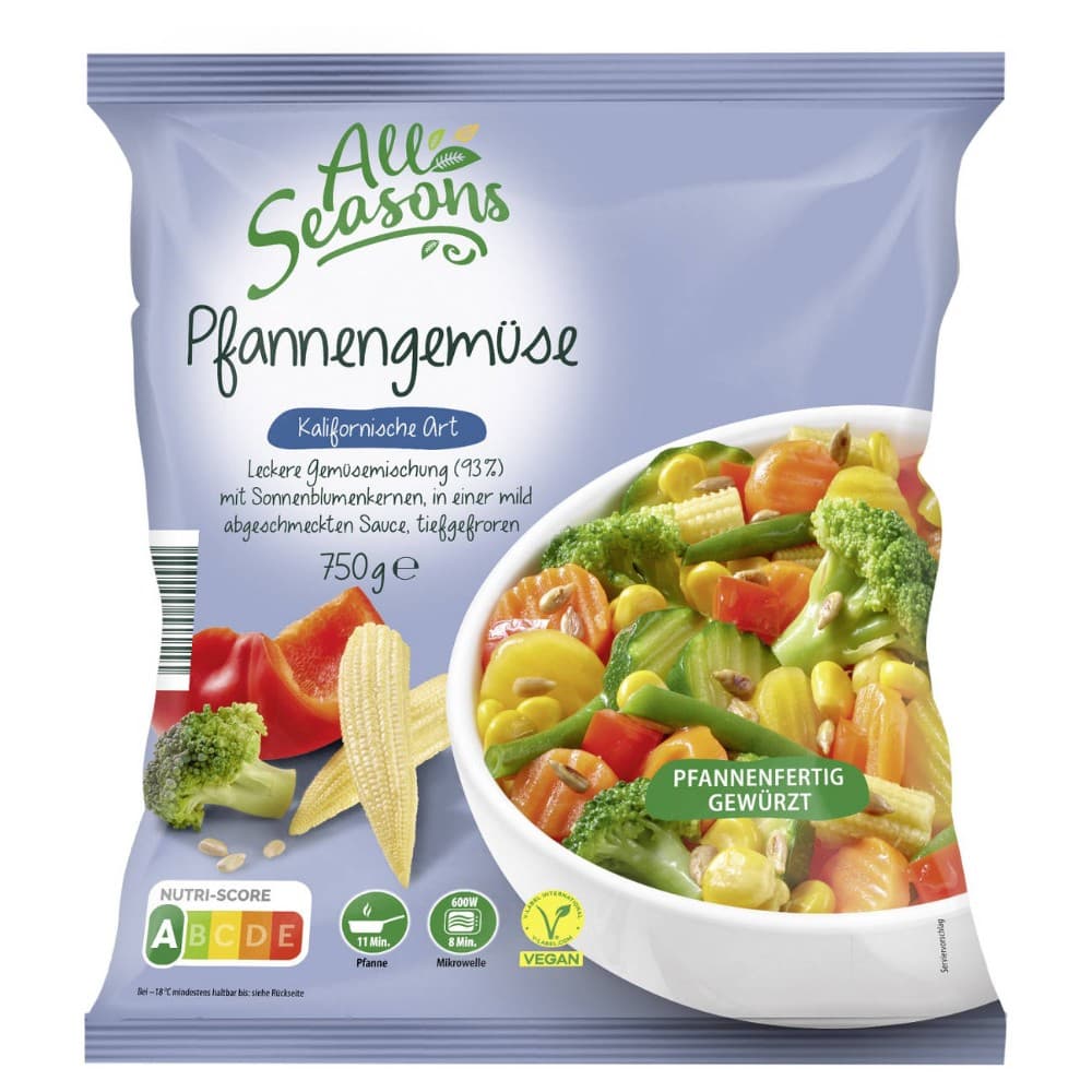 Pfannengemüse, 750 g All Seasons – Hofer