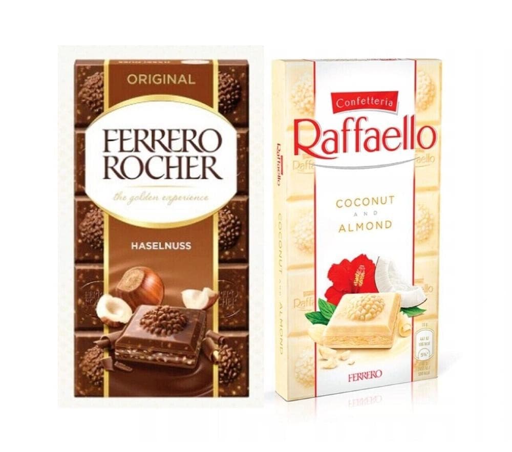 Ferrero Raffaello oder Rocher Schokolade, 90 g – Maximarkt
