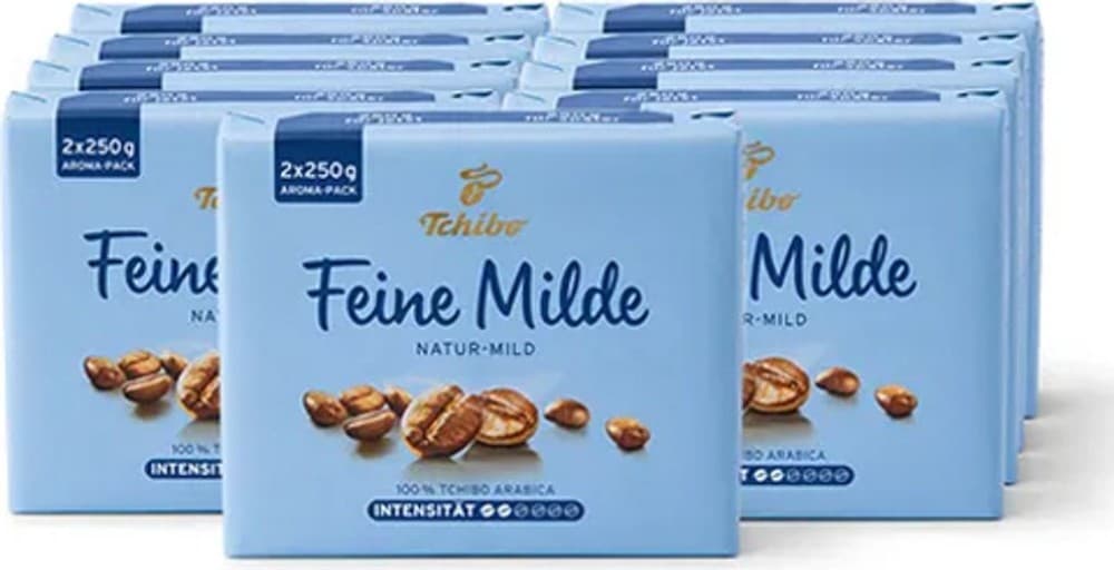 Tchibo Feine Milde, 500 g oder gemahlen, 2x250 g – Spar