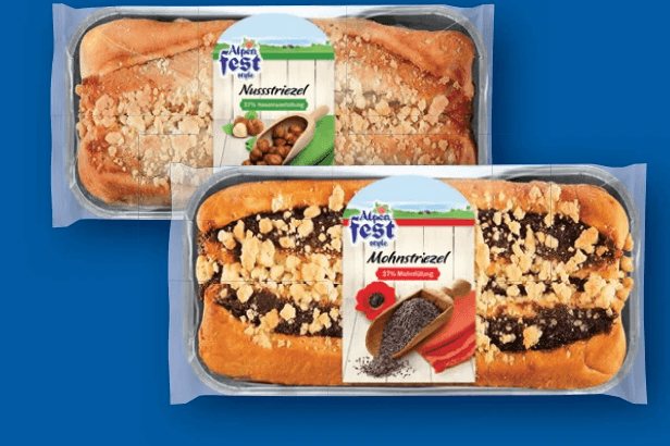 Alpenfeststyle Mohn- oder Nussstriezel, 450 g – Lidl
