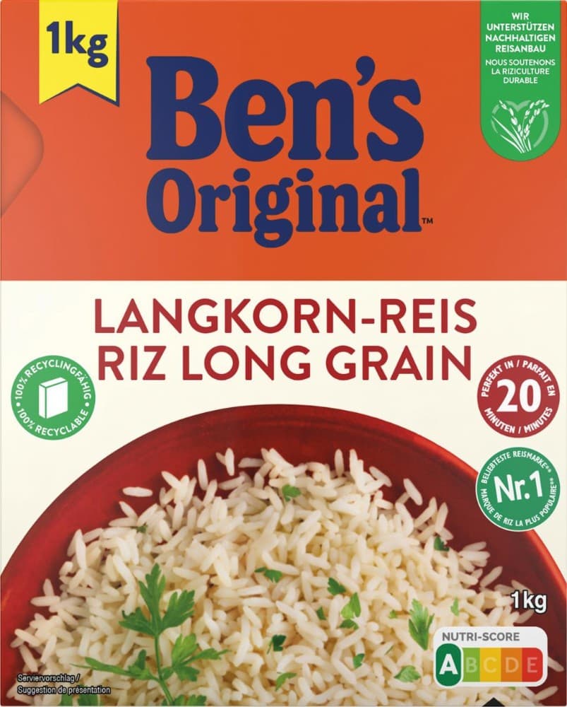 Langkorn Reis 1 kg Ben's Original Angebot bei Hofer