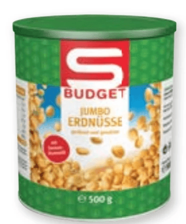 S-Budget Jumbo Erdnüsse, 500 g – Maximarkt