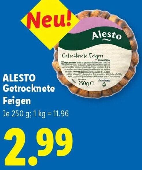 Alesto Getrocknete Feigen, 250 g – Lidl