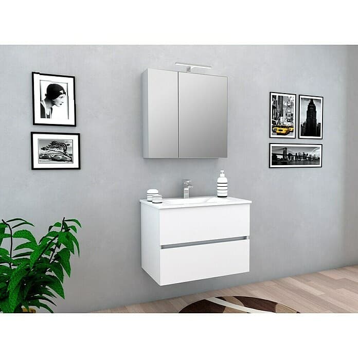 Waschplatz HARMONY Weiß Hochglanz 75 cm Riva Angebot bei Bauhaus