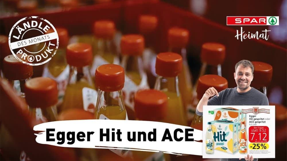 Egger Hit gespritzt oder ACE gespritzt 8×0,5 Liter Angebot bei Spar