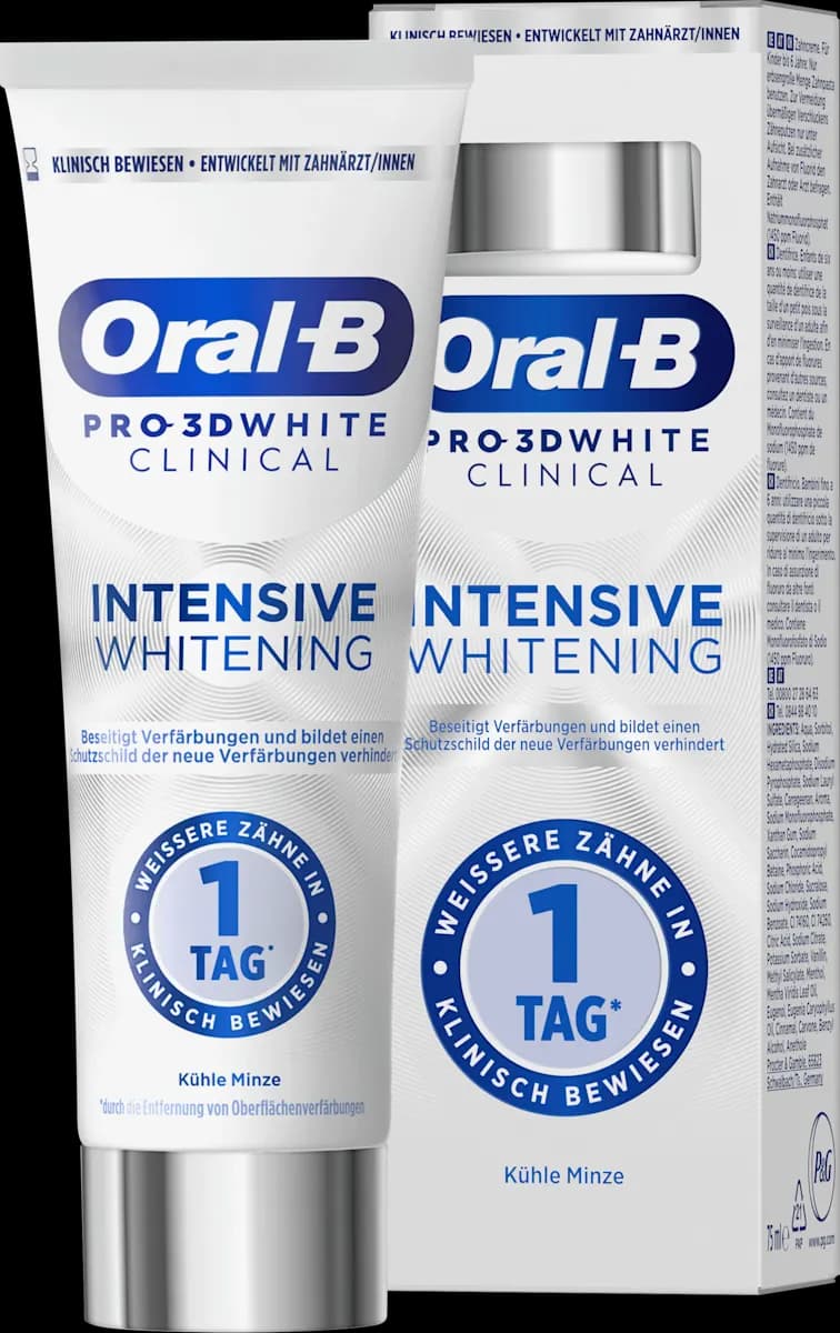 Oral-B Zahnpasta Pro 3D White Clinical Intensive Whitening, 75 ml – Dm