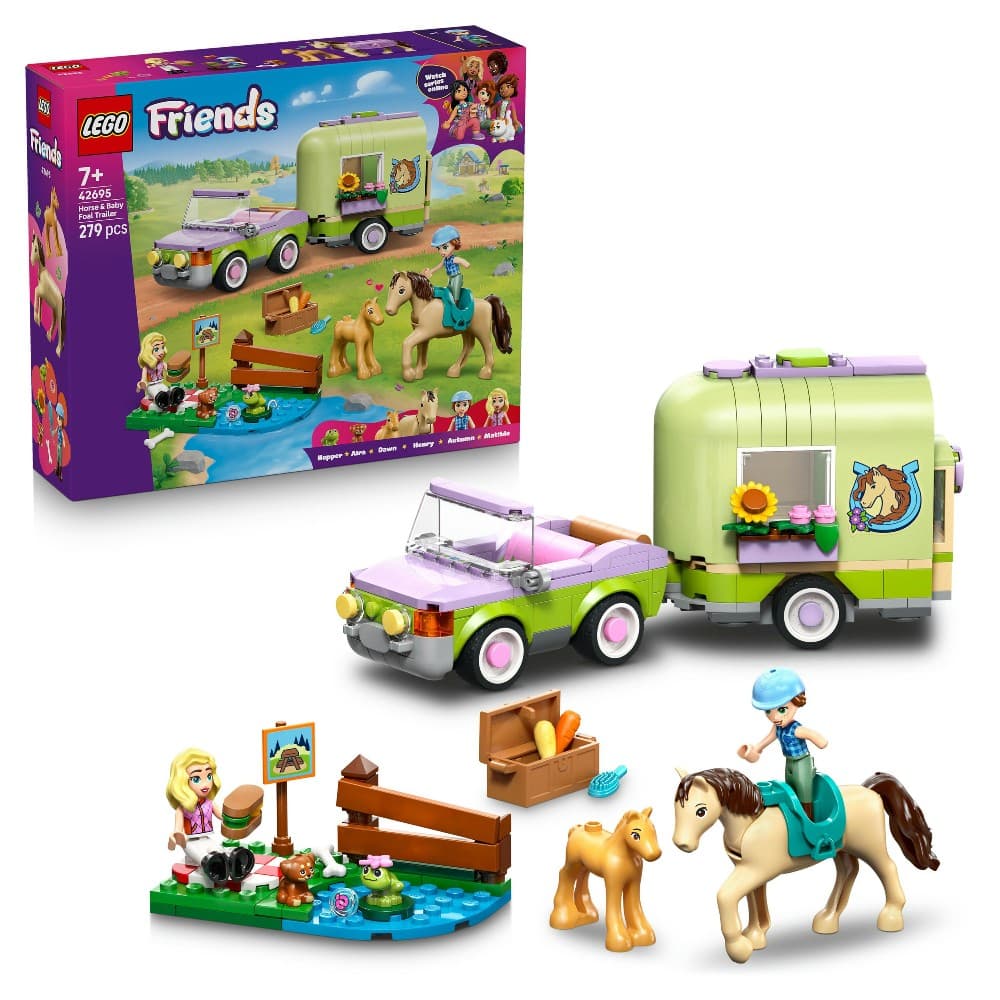 LEGO Pferd und Fohlen mit Pferde-Anhänger 42695 279 pcs Angebot bei Müller