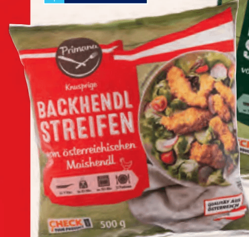 Backhendlstreifen, 500 g Primana – Hofer