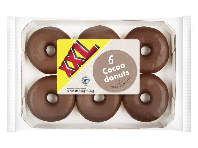 Schoko Donuts XXL 306 g Angebot bei Lidl