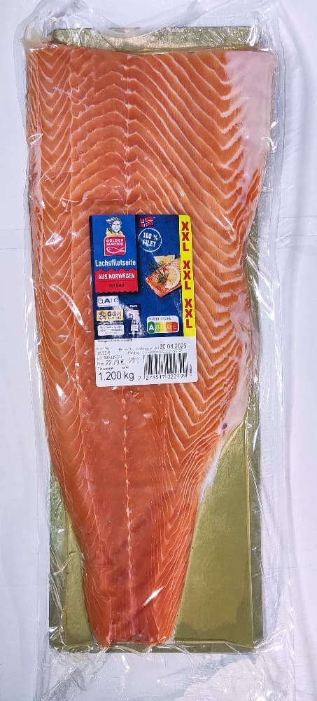 Golden Seafood XXL Lachsfilet, 1 kg – Hofer