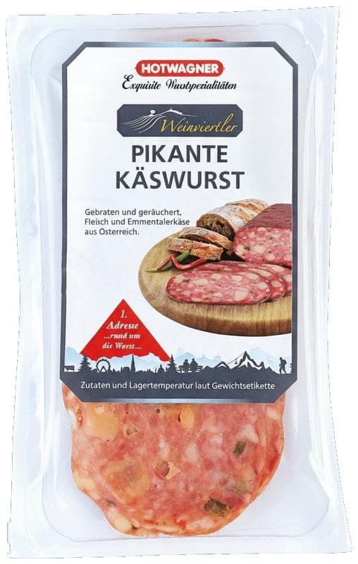 Pikante Käsewurst od. Käsewurst, 80 g/100 g – Penny