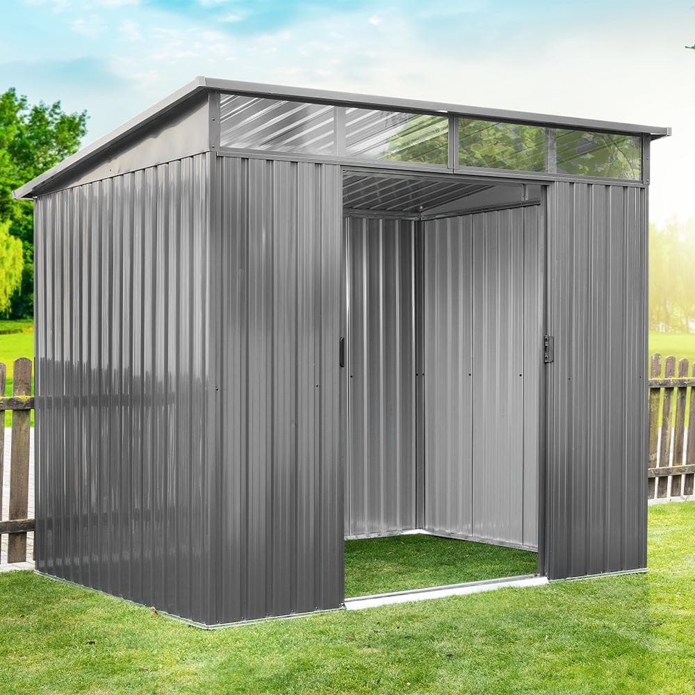Skylight-Metall-schuppen, 4,5 m², ca. 193 x 239 x 202 cm GreenYard – Norma