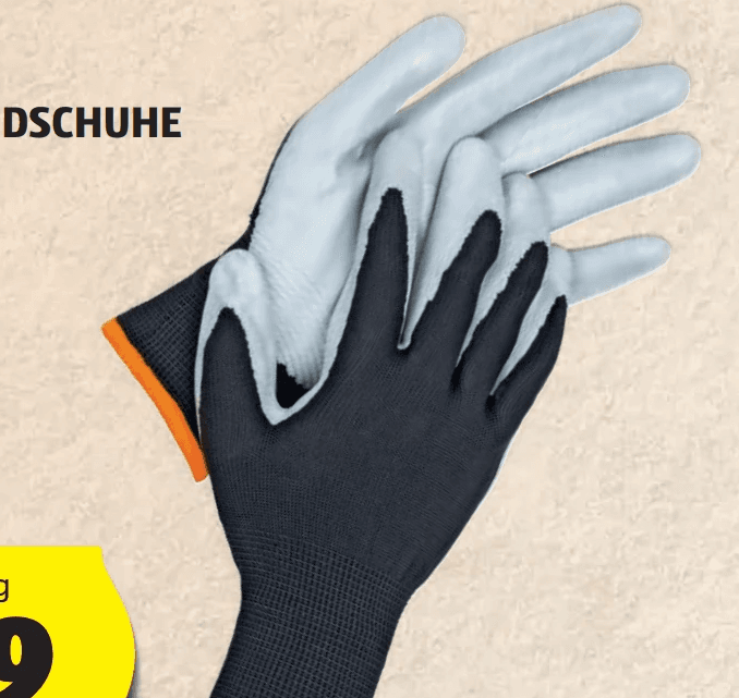 Arbeitshandschuhe, Gr. 7 - 10, 10 Paar TOPCRAFT – Hofer
