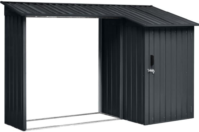Garten & Freizeit 2 in 1 Holzlager, ca. 270 x 105 x 161 cm – Norma