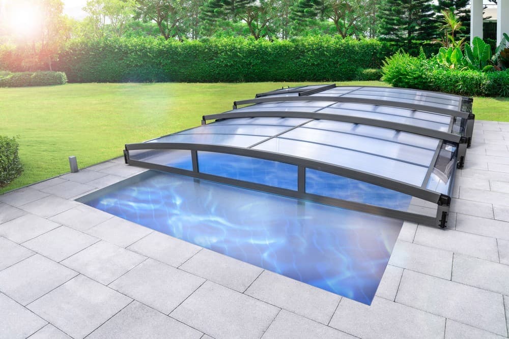 Poolüberdachung POLLENSA 663 x 457 x 80 cm Garten & Freizeit Angebot bei Norma