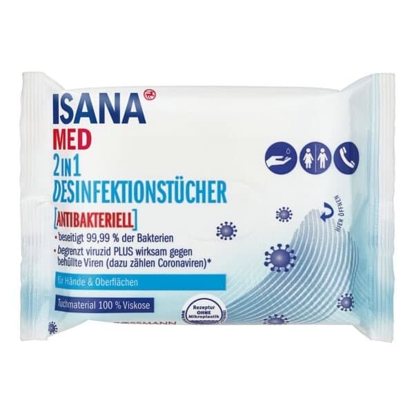 ISANA MED 2in1 Desinfektionstücher – Eurospar