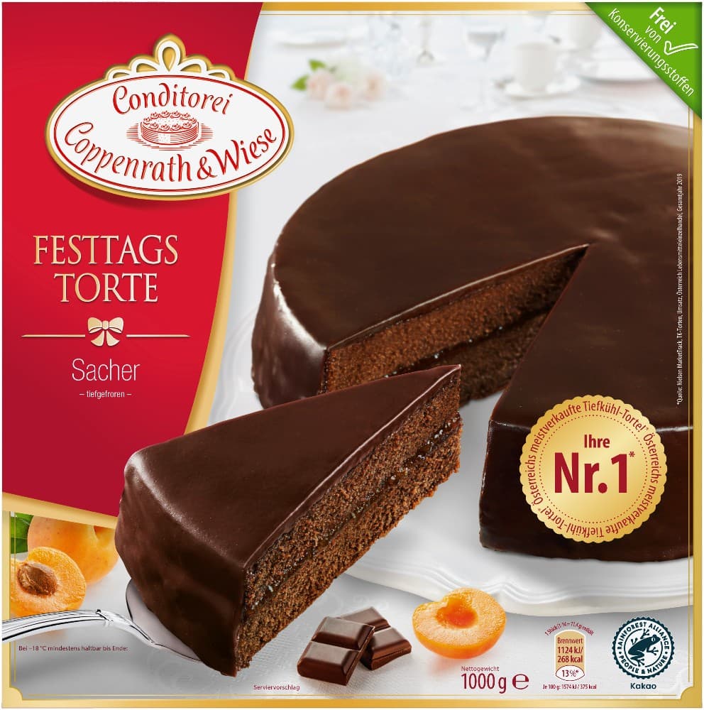 Coppenrath & Wiese Sachertorte, 1000 g-1500 g – Billa