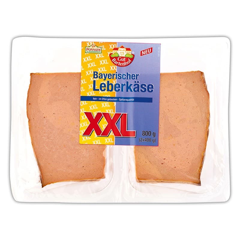 XXL-Bayerischer Leberkäse 2x400 g Gut Bartenhof Angebot bei Norma