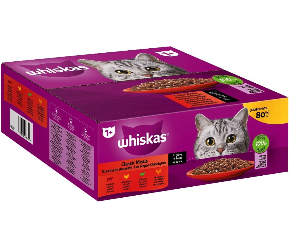 Whiskas Jumbo Pack 80x85 g Packung Angebot bei Billa Plus
