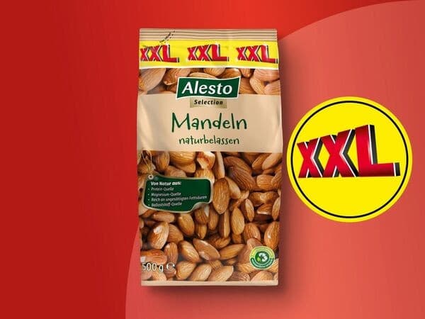 Snackmandeln, 500 g Alesto – Lidl