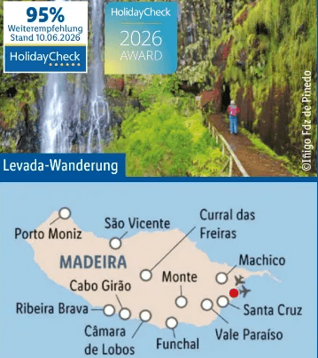 Madeira Standort-Rundreise – Hotel Alto Lido****, 8 Tage – Lidl Reisen