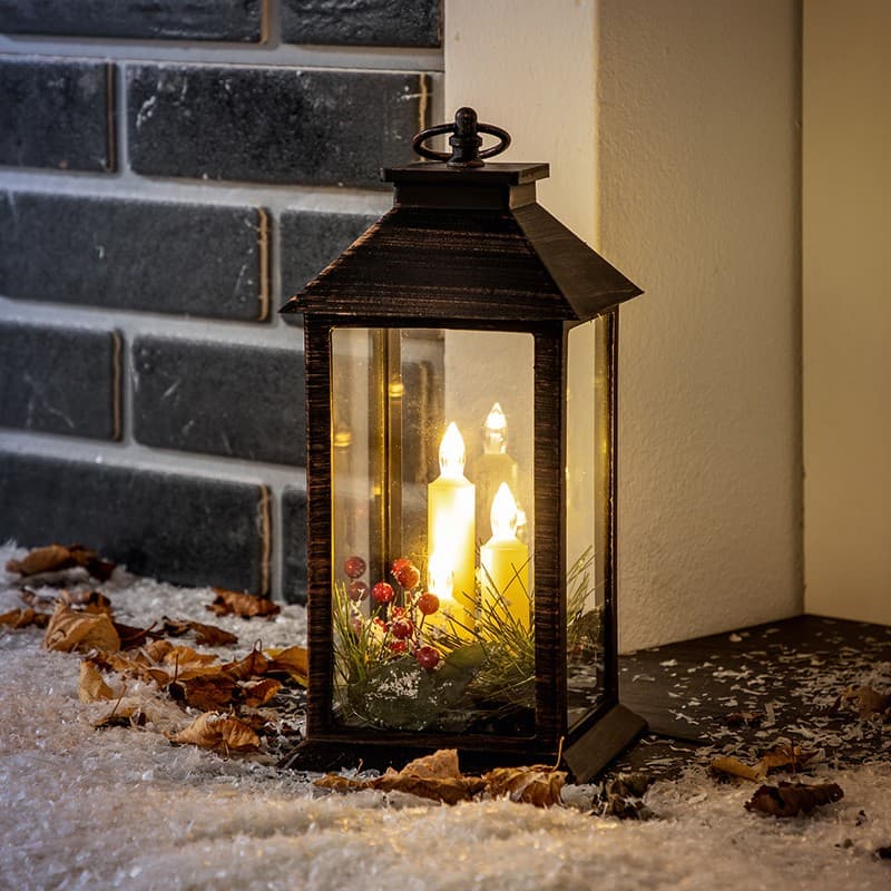 LED-Outdoor-Laterne „Argus", ca. 14 x 14 x 30 cm – Norma