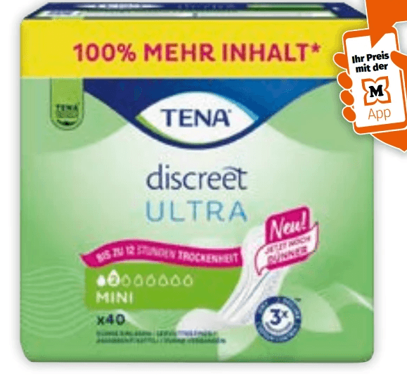 TENA Discreet Duopacks, 40 Stück – Müller
