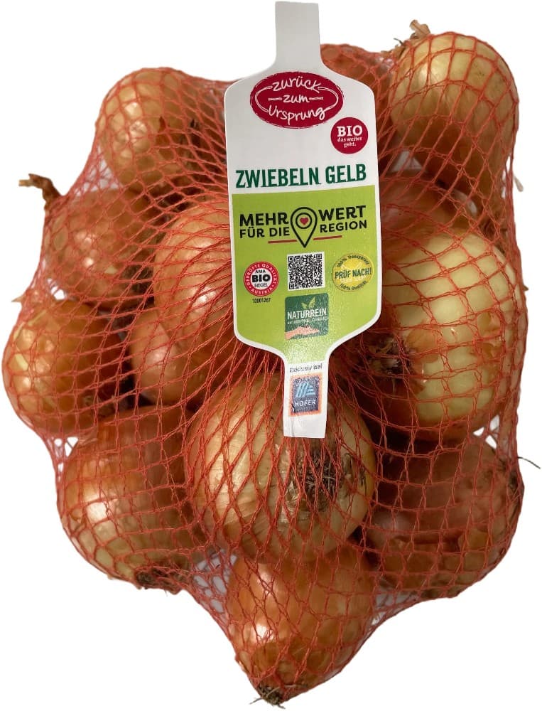 Bio-Zwiebeln aus Österreich, 1 kg Zurück zum Ursprung – Hofer