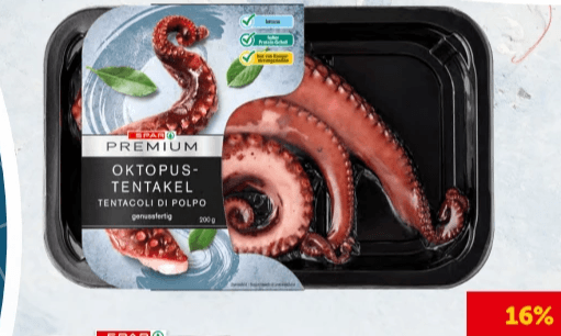 Oktopus Tentakel, 200-g-Packung SPAR PREMIUM – Interspar