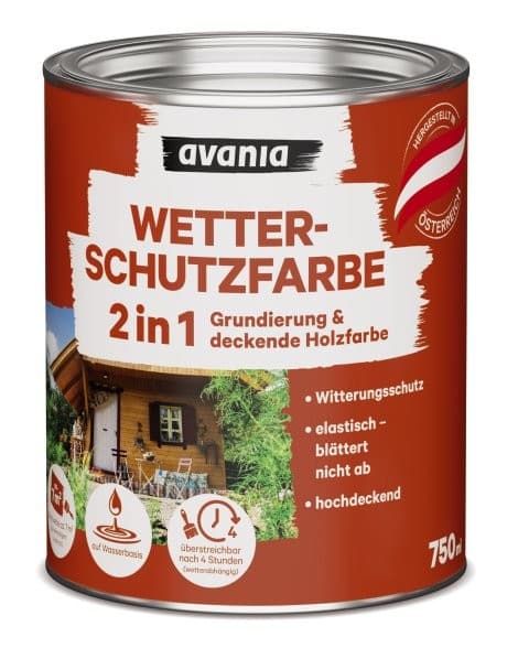 AVANIA Wetterschutzfarbe 2in1, 750 ml – Lagerhaus