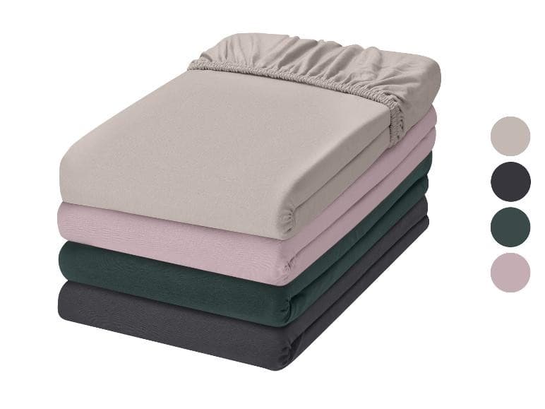 LIVARNO Jersey-Spannleintuch, ca. 180-200 x 200 cm – Lidl