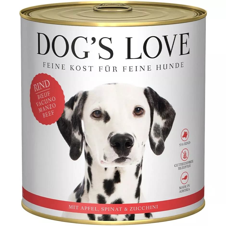 Dog's Love oder Dogs'n Tiger Premium Hundenahrung, 800-g-Dose – Interspar