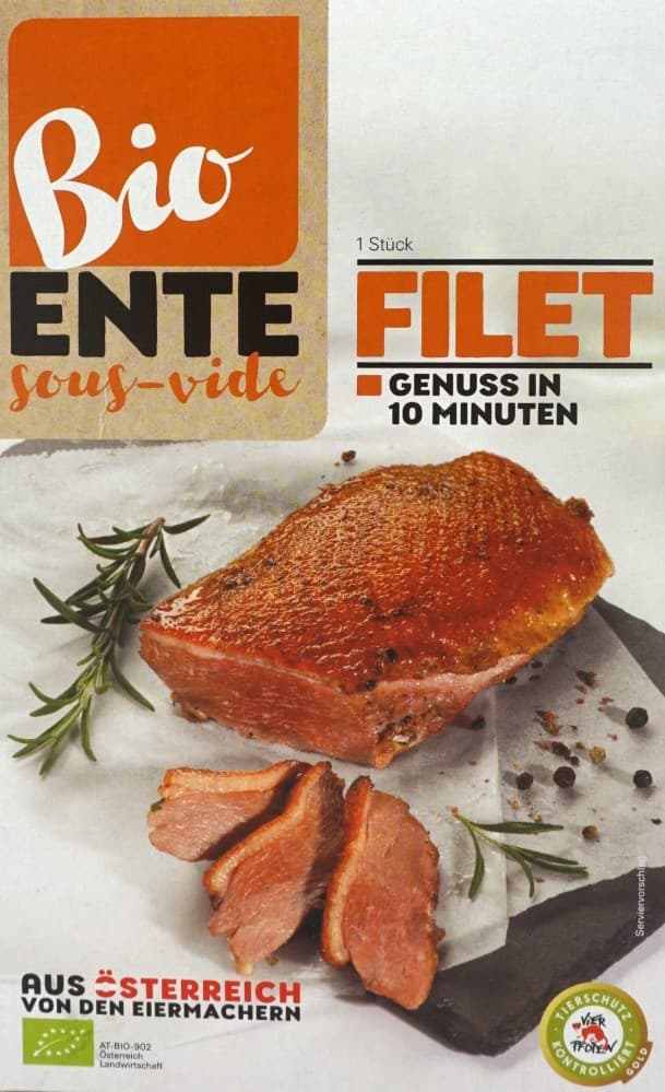 Bio Entenfilet, z.B. 300 g Zurück zum Ursprung – Hofer