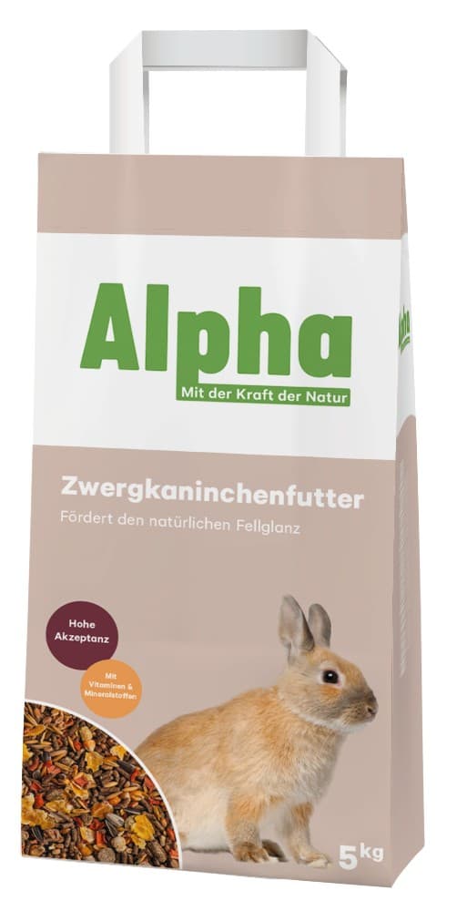 Alpha Zwergkaninchenfutter, 5 kg – Lagerhaus