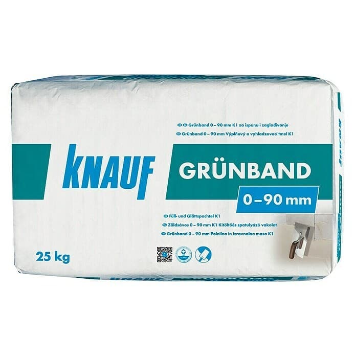 Glättspachtel Grünband, 25 kg – Bauhaus