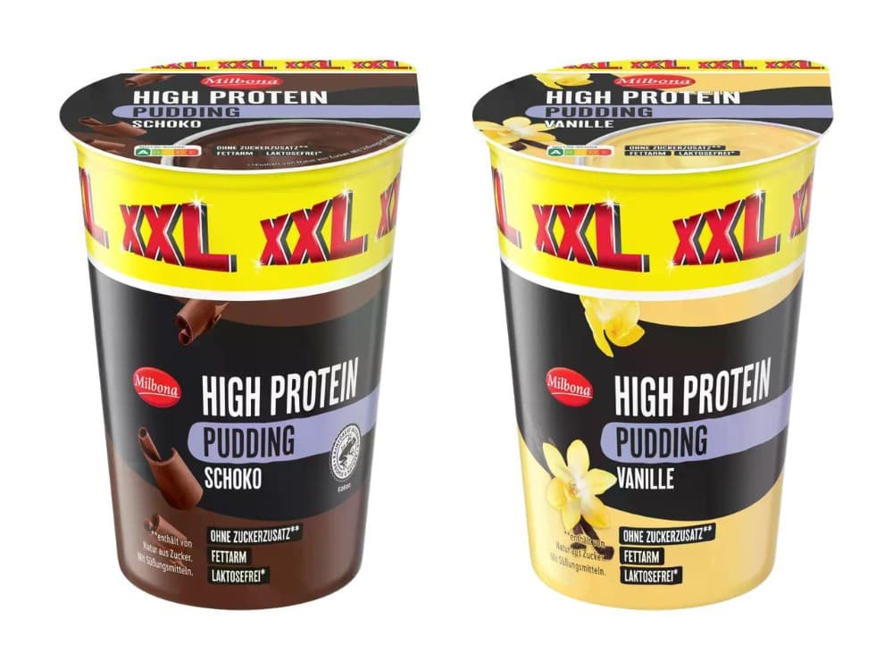 Milbona High Protein Schoko- oder Vanillepudding 4x 125 g Angebot bei Lidl