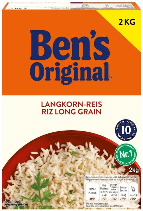Ben's Original Langkornreis, 2 kg – Interspar