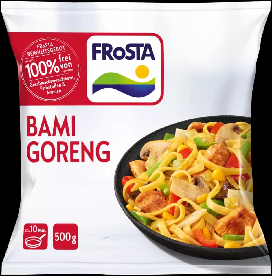 Frosta Wokpfanne Bami Goreng oder Nasi Goreng, 500 g – Spar