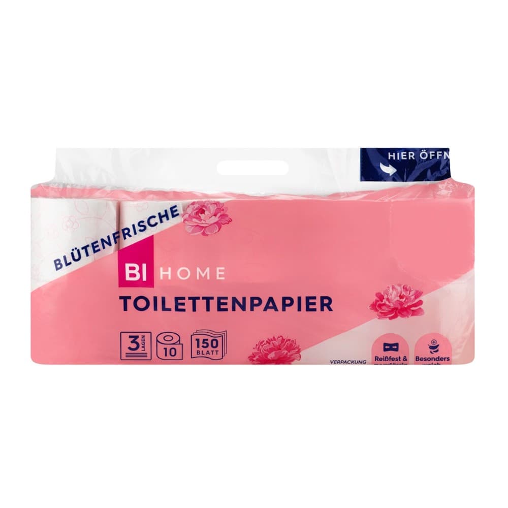 BI HOME Toilettenpapier, 10 Rollen – Bipa
