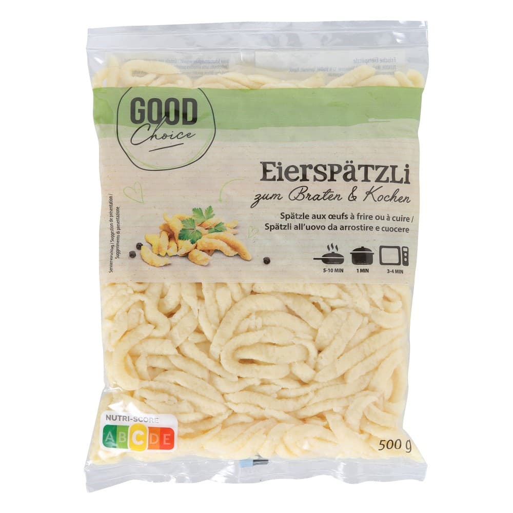 Eierspätzle/Schupfnudeln 500 g Good Choice Angebot bei Hofer