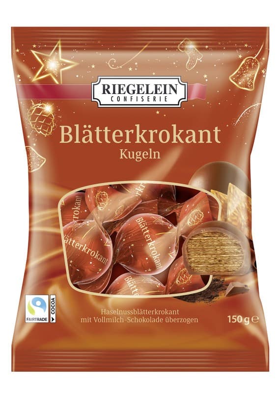 Blätterkrokant Kugeln, je 150 g Goldora – Norma