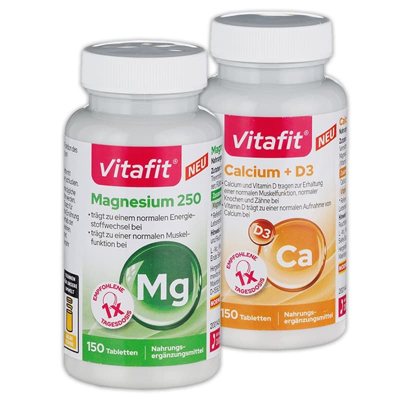 Magnesium 250/ Calcium + D3 Tabletten, 150 Stück – Norma