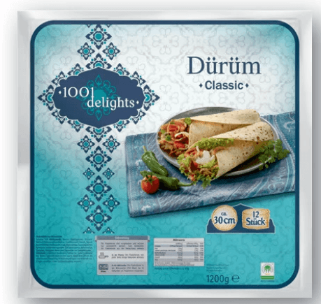 1001 DELIGHTS Dürüm Brot 1,2 kg Angebot bei Lidl