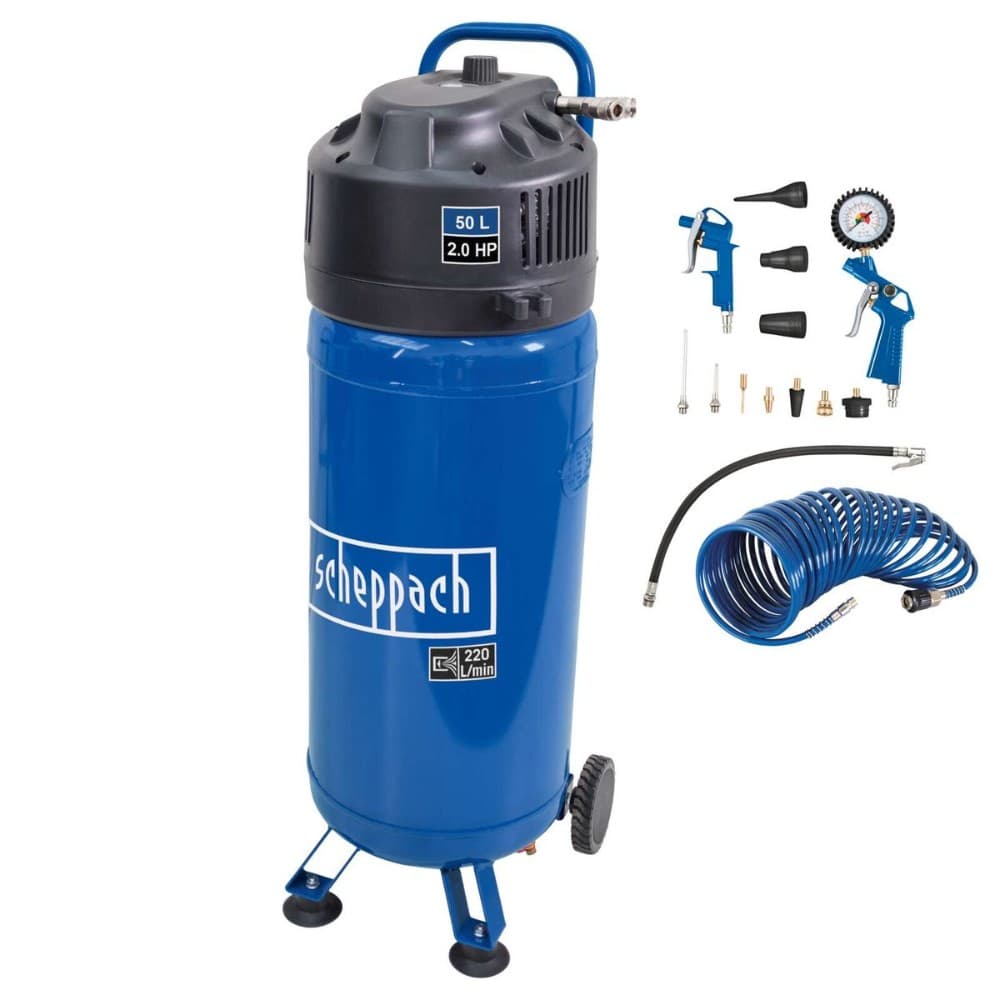 1-Zylinder-Stand-Kompressor HC51V, 50 Liter SCHEPPACH – Zgonc