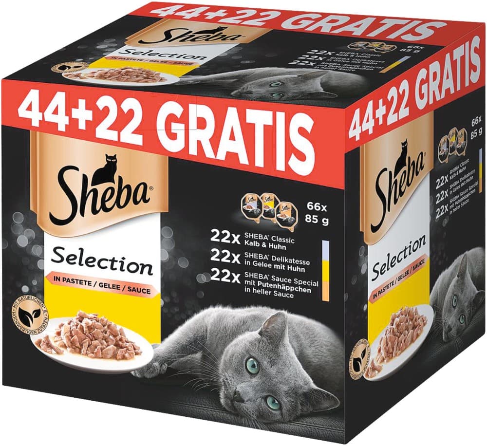 Sheba Katzennahrung, 66 x 85 g – Eurospar